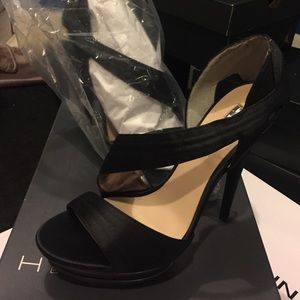 Black h by halston high heels